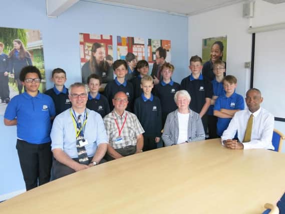 Kenilworth School's Interact Club with representatives from the Kenilworth Rotary Club