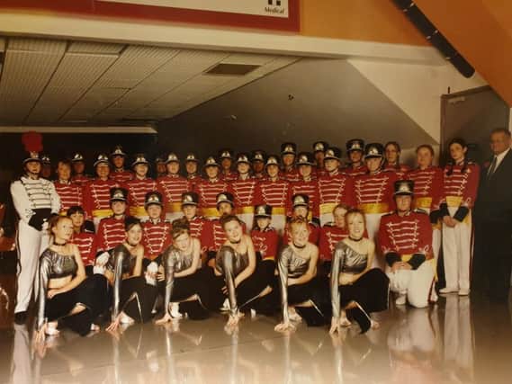 The Warwick Corp of Drums (Warwick Girls Marching Band) in 2002. Photo submitted.