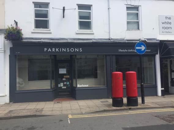 Parkinsons in Regent Street, Leamington, has now closed.