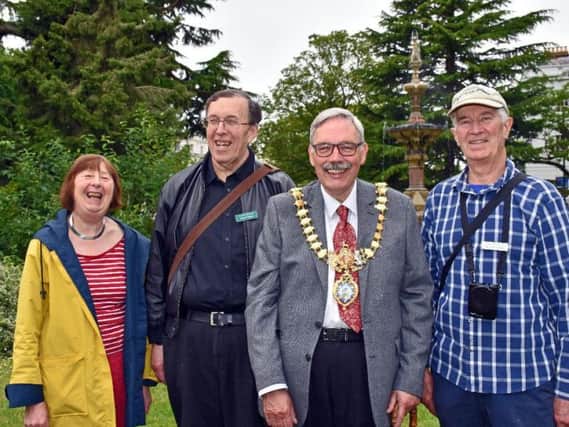 Leamington Mayor Cllr Bill Gifford with group members