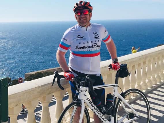 Tom Rastall during Warwick Lanterne Rouge Cycling Clubs trip to Majorca in April. Photo submitted.