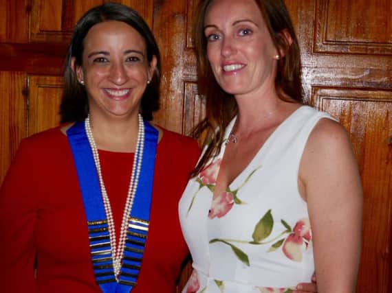 The new Warwick Lions Club President Tamara Friedrich with Vice President Hannah Johnson. Photo submitted.