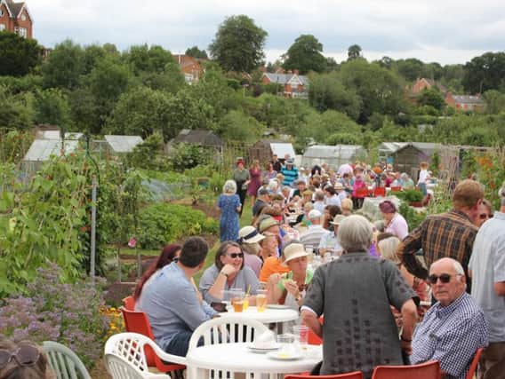 Anniversary celebrations at the Odibourne Allotments