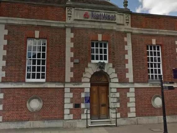The former Natwest bank building in High Street in Warwick. Photo by Google Street View.