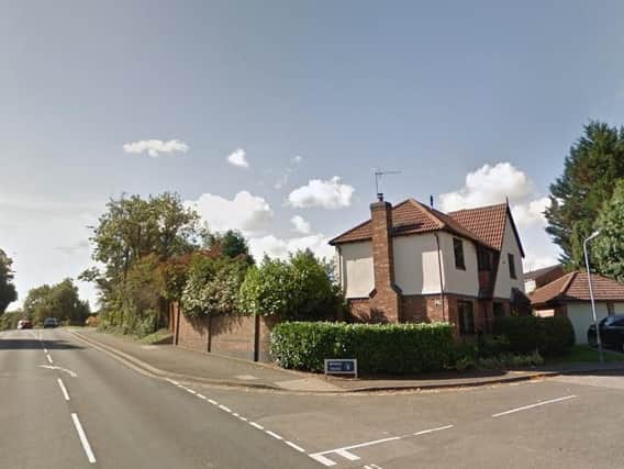 Coventry Road with the junction for Rowan Road. Photo from Google Street View.