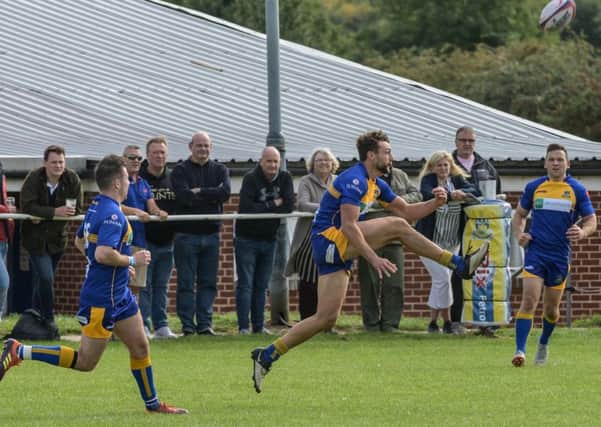 Action from Kenilworths Midlands One West opener at home to Stourbridge Lions. Pictures: Lou Smith