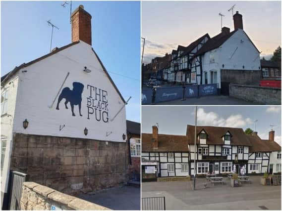 Left and top right shows the new look of the outside of the pub formerly known as the Millwright Arms (photos by Geoff Ousbey) and bottom right shows a Google Street View of the Millwright Arms