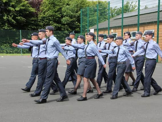 Kenilworth Air Cadets marching