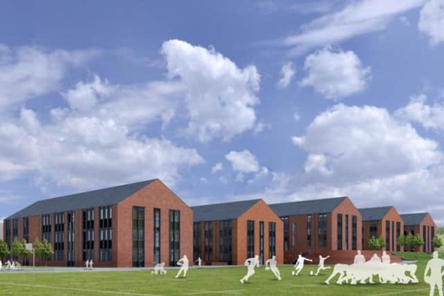 Image of the academic wings of the new Kenilworth School