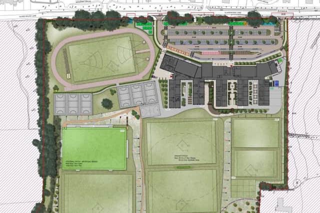Site plan for the new Kenilworth School