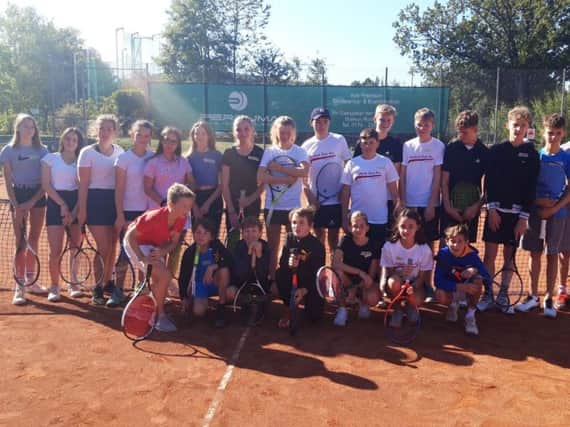 Group from the Kenilworth Tennis Club that recently went to Eppstein, Germany, as part of the twinned town relationship Eppstein and Kenilworth share.