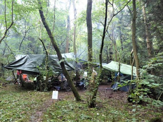 The Stop HS2 camp in South Cubbington Wood