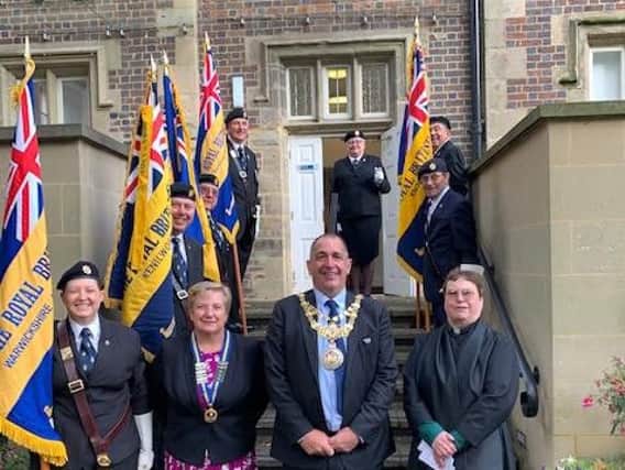The Royal British Legion Warwickshire County Standard was recently laid up during a service. Photo supplied.