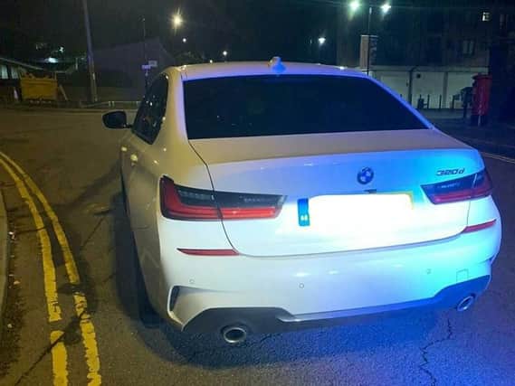 The BMW, pictured, was recovered. Photo: OPU Warwickshire.