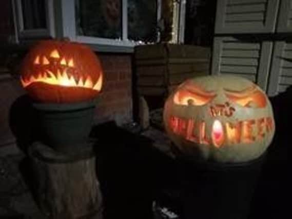 Tegan Davis sent in this photo of their son's pumpkin.