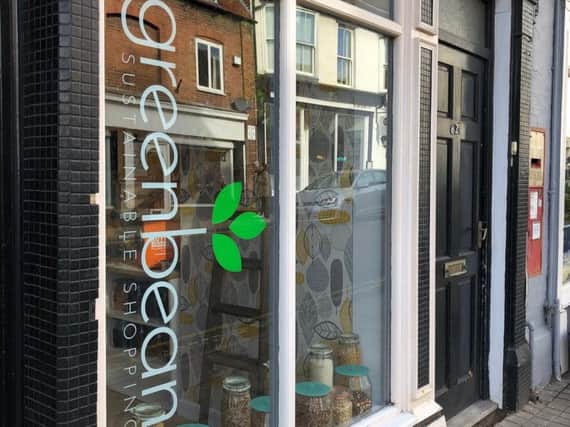 The Greenbean shop front in Warwick