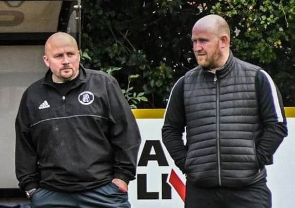 Scott Easterlow, right, is staying calm despite a poor run of form.