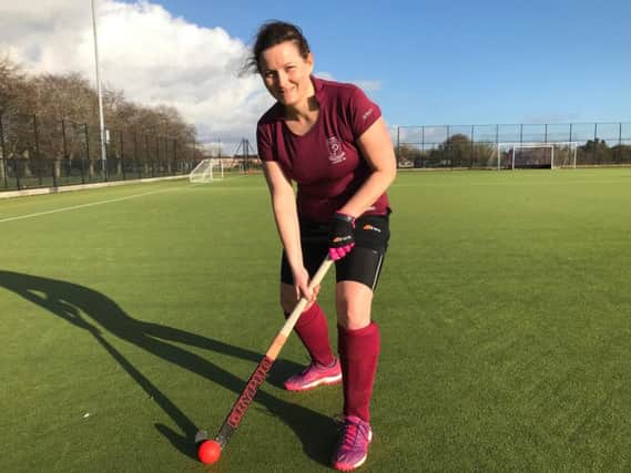 Natalie Carroll from Leamingtonhas been inspired to start her own walking hockey group. Photo supplied.