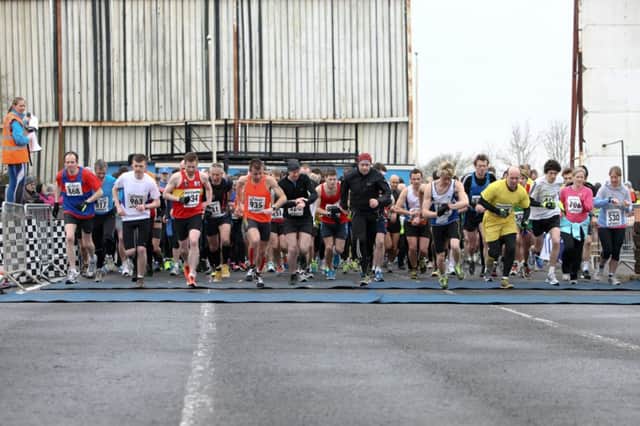 Runners set off at the Raceways Shakespeare series of races at Long Marston Airfield last Saturday.
