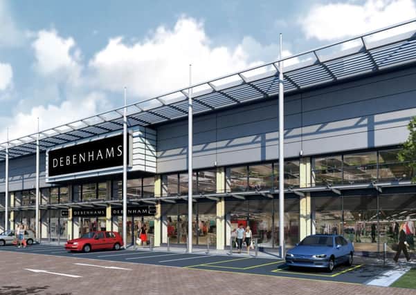 An artist's impression of how the Debenham
s store will look at the Leamington Shopping Park
