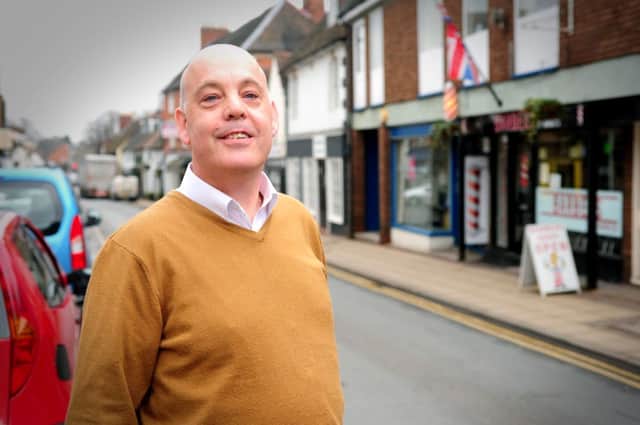 Pictured in Smith Street: Paul Evans, together with others in the town, are organising a food and film festival for August Bank Holiday weekend.
