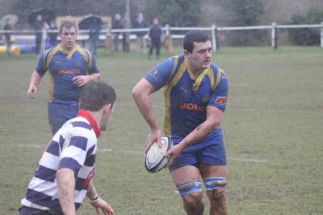 Sam Flowers spreads the play during Kenilworths home defeat to Banbury on Saturday.