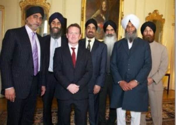 Warwick and Leamington  MP Chris White with Sikh community leaders and representatives at number 10 Downing Street.