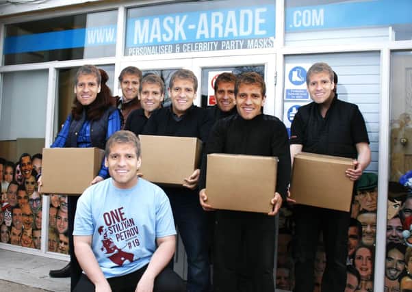 Staff at Mask-arade pay tribute to Stilian Petrov.