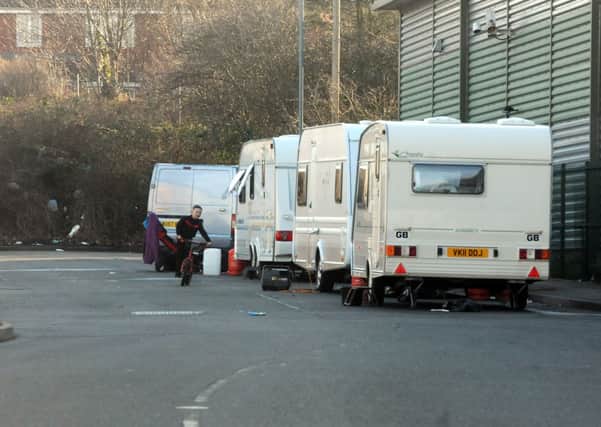 Travellers have moved into Spartan Close.