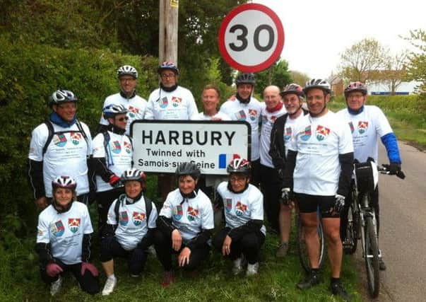 Members of the Harbury-Samois sur Seine twinning group who took part in the cycle ride to Harbury.