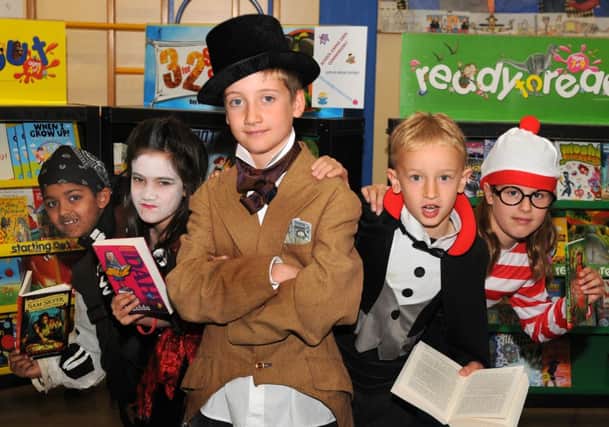 MHLC 23-05-13 library May64
Telford Junior School, pupils from all years took part,dressed as their favourite book characters to raise money for a new library.
Pictured,pupils from years three and four,Joe,Jeson,Lieke,Daneal,and Daisy