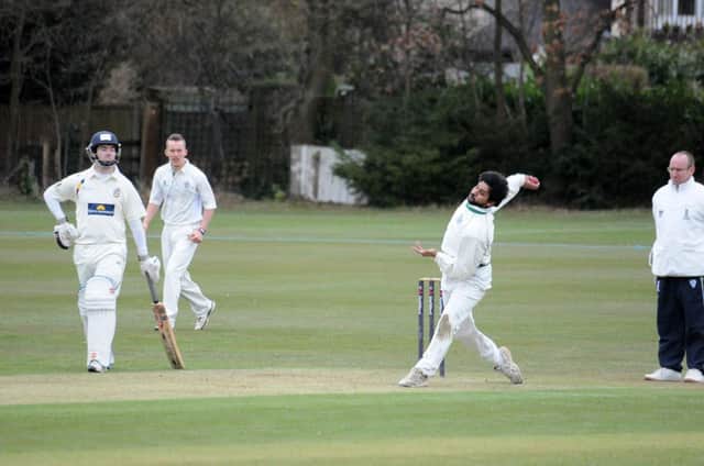 Faisal Khalids second successive three-wicket haul could not prevent Leamington going down to defeat againat Wellington. MHLC-13-04-13 Leamington CC Apr52