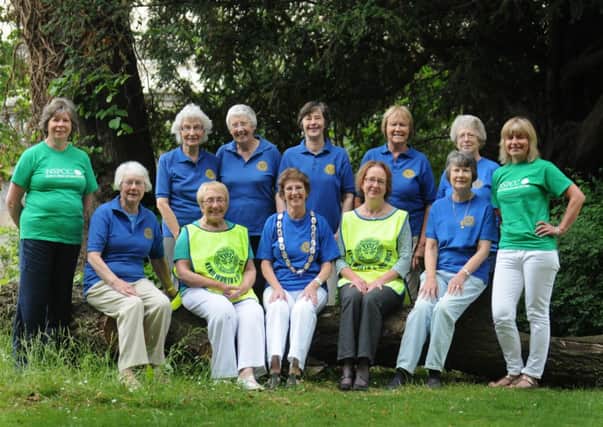 MHLC-25-06-13 Swimathon Jun01
 Leamingtoin, Warwick and Kenilworth  Soroptimists, have launched this year's swimathon at Warwick school on Sunday 20th October 2013.
Pictured,Jacky Graham (president) centre, with members of the swimathon 
team .