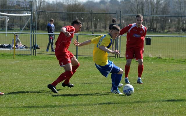 Casey Gaggini was on target as Southam beat Coventry Sphinx 2-1.