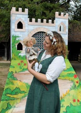 Amelia Fewtrill launches the Castle Small puppet theatre.