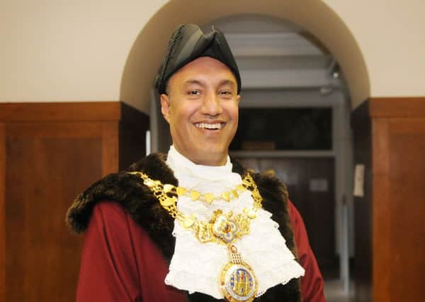 MHLC-29-05-13  Warwick Mayor Jun5    
Pictured, Cllr Bob Dhillon,who is the New Mayor of Warwick for year 2013 and 2014.