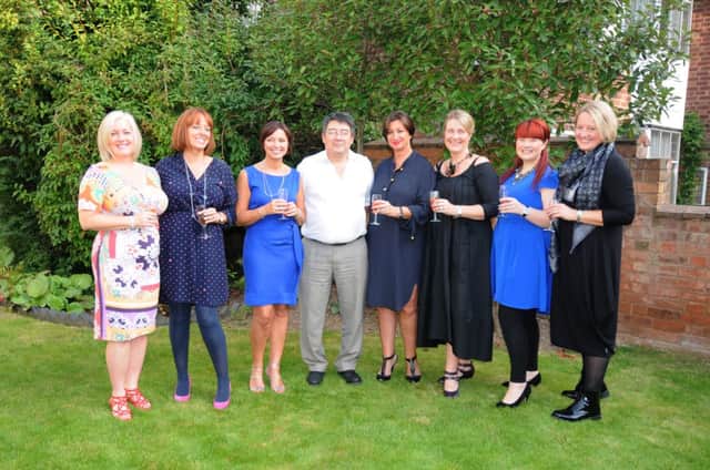 The Warwickshire and Northamptonshire Air Ambulance was hosting its annual fundraiser, the Ladies Afternoon Tea Party, at the Episode Hotel in Leamington on Friday. Pictured with committee members is Andrew Coe (Consultant Paeditrician).
MHLC-27-09-13 Ladies afternoon Sep73