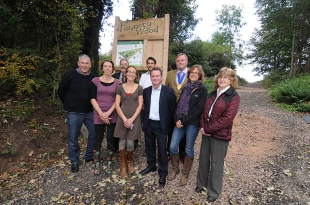 ARC CIC, which runs Foundry Wood, volunteers and civic dignitaries were celebrating the completion of the project on Wednesday.  MHLC-02-10-13 Foundry landscape Oct02