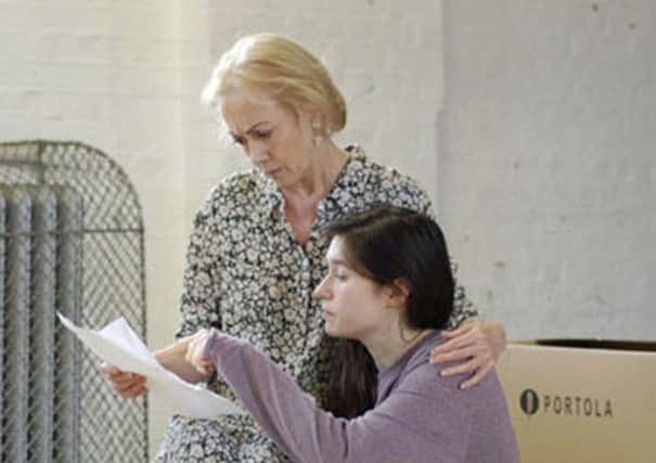 Paula Wilcox (Lil) and Gabrielle Dempsey (Eva) in Kindertransport at the Belgrade Theatre in Coventry. Picture by Andew Hall.