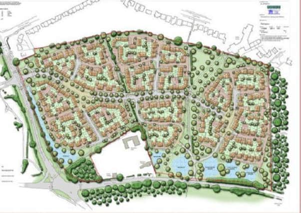 Plan of the proposed Woodside Farm housing estate.