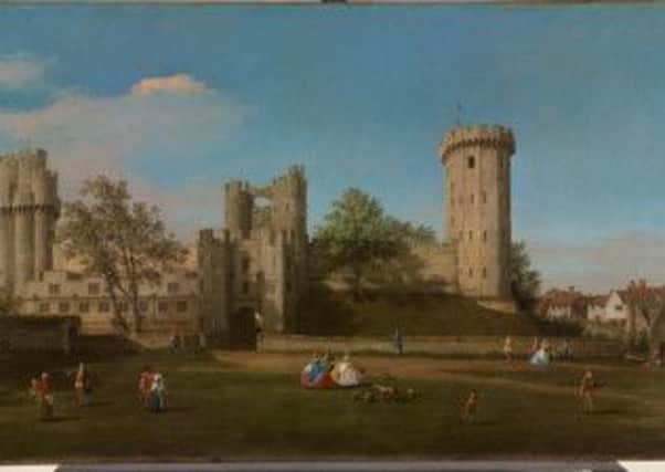 A painting of Warwick Castle by 18th century Italian artist Giovanni Antonio Canaletto. Picture courtesy of the Birmingham Museums Trust.