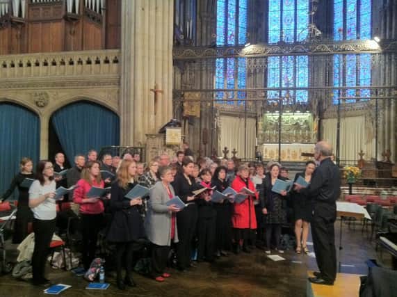 All Saints' church choir performing the Bring and Sing Vivaldi and Haydn event as part of the festival.