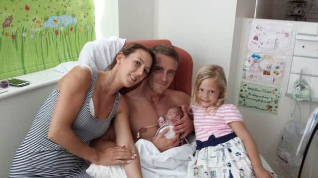 Fran and Paul Jones with their daughter Ella and baby son Oliver.
