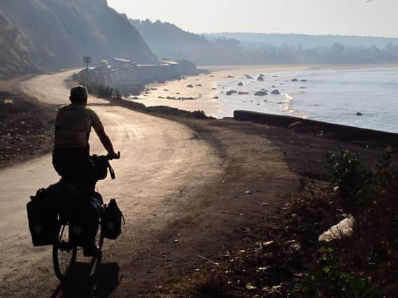 Mark Ellison on his cycling adventure around the borders of India.