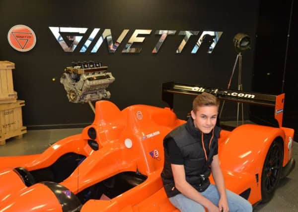 Alex Segdwick at the Ginetta factory in Garforth, Leeds. Picture submitted