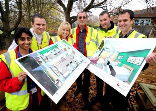 Myton Hospice (Warwick), is adding new relatives' accommodation to the building.
Pictured: Ravinder Takhar, Andy Houghton, Liz Williams, Ray Whitsey, Phill Jones & Marco Bandeira.