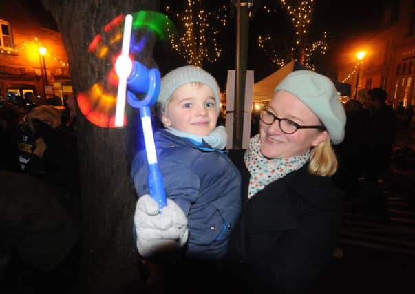 Lights switch-on in High Street Kenilworth.
Henry Askin 4 and his Mum Alice.
MHLC-06-12-13 Lights Dec26