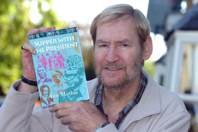 Ian Mathie with one of his previous African memoirs.