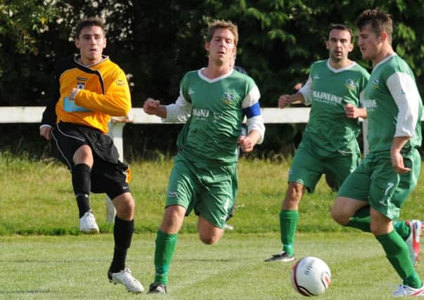 Ryan Isherwood, seen here in action for Racing Club Warwick, scored twice for  Southams reserves in their Nursing Home Cup win over PNT Royal Oak.