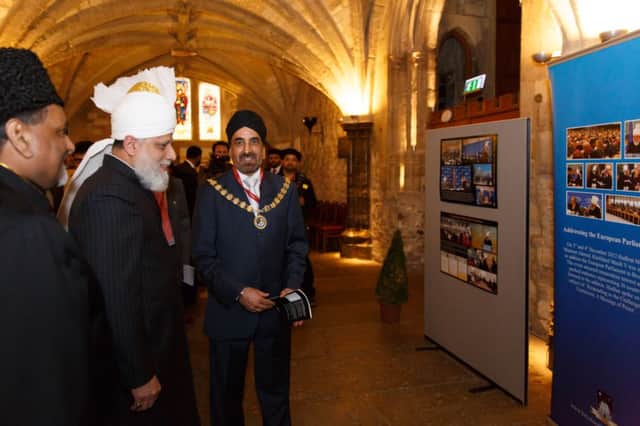 Mayor of Whitnash Cllr Parminder Birdi at the Conference of World Religions at the Guildhall in London. Picture by Tariq MC.